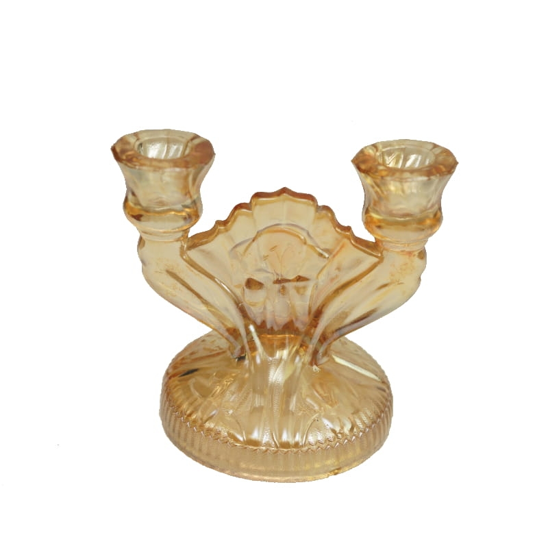 17920 JEANETTE CARNIVAL GLASS DWURAMIENNY ŚWIECZNIK W IRYSY.jpg