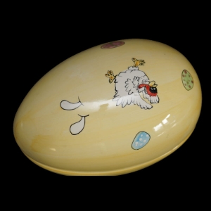18536 WIELKANOC DUŻE CERAMICZNE KOLOROWE JAJO POJEMNIK DEKORACJA BOMBONIERA.jpg