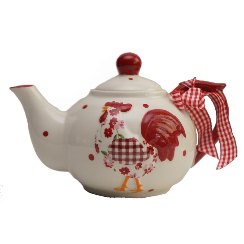 20911 KOGUT CERAMICZNY CZAJNIK BIAŁO-CZERWONY STYLIZOWANY.jpg