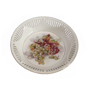 BAWARIA AŻUROWY KOSZYK Z WINOGRONAMI ŚLICZNY