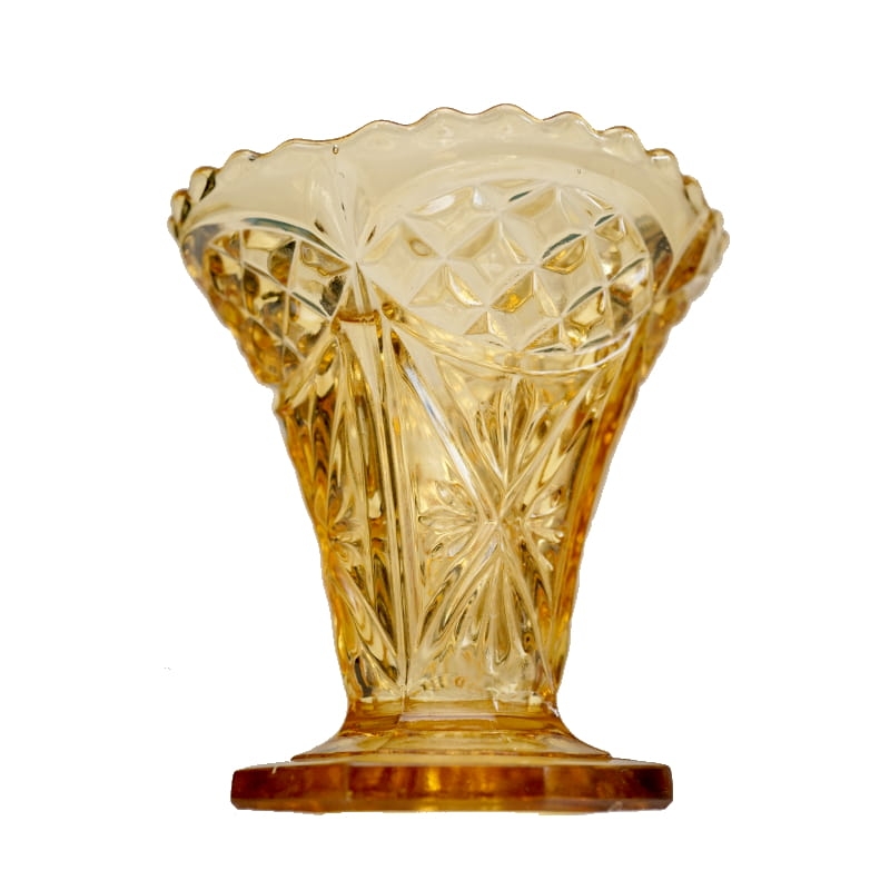 21839 VAL SAINT LAMBERT BURSZTYNOWY SYGNOWANY WAZON KRATER.jpg