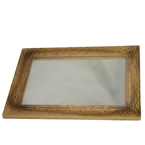 24111 STYLIZOWANE LUSTRO W BEŻOWEJ OZDOBNEJ RAMIE.jpg