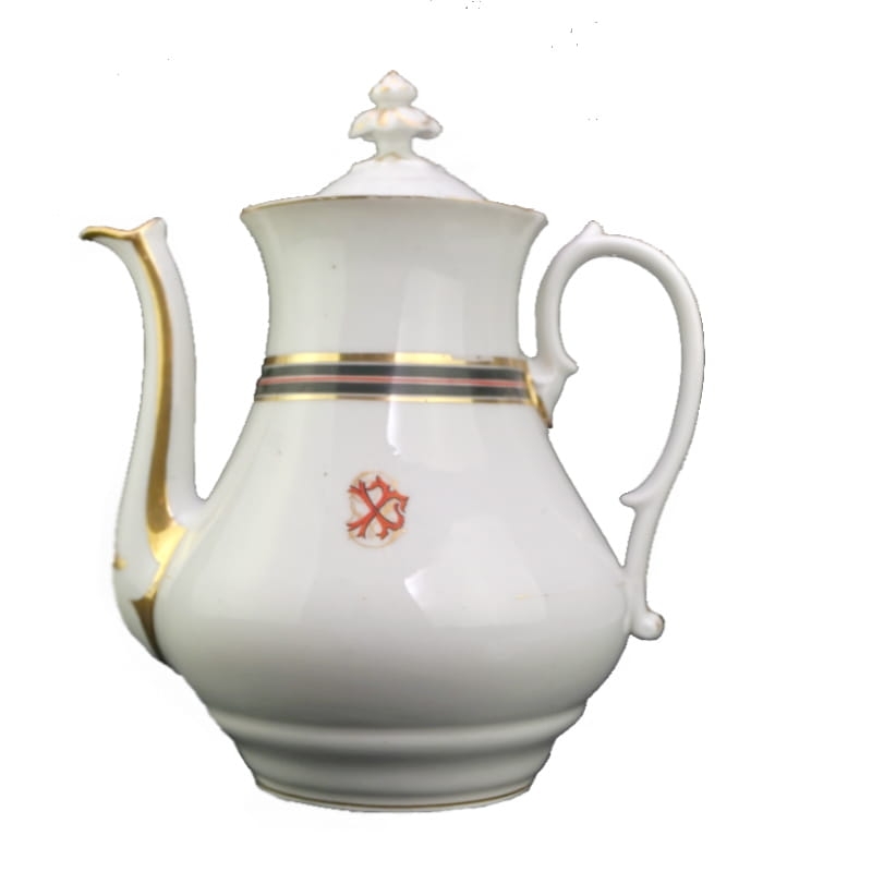 24358 BIEDERMEIER STARY RĘCZNIE MALOWANY DZBAN DO KAWY.jpg