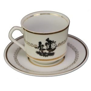 26104 EPIAG FILIŻANKA ZE SPODKIEM ROMANTYCZNE PARY W CZERNI TYPU SCHWARZLOT.jpg