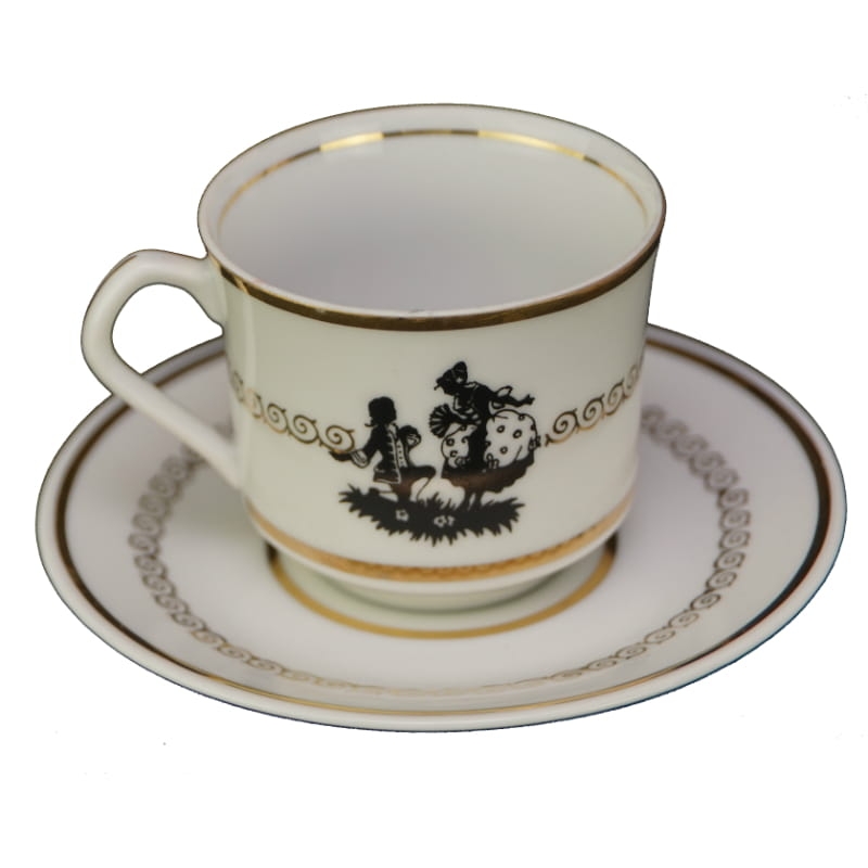 26104 EPIAG FILIŻANKA ZE SPODKIEM ROMANTYCZNE PARY W CZERNI TYPU SCHWARZLOT.jpg