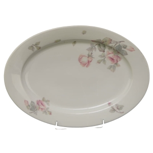TETTAU PATERA OWALNY PÓŁMISEK PASTELOWE DUŻE RÓŻE