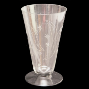 STARY WAZON NA CZARNEJ STOPIE SZLIFOWANE GWIAZDKI I LISTECZKI