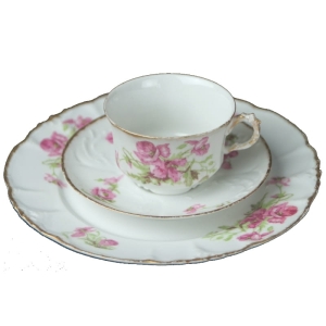 LIMOGES ANEMONY MAKI ŚNIADANIÓWKA SECESJA