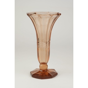 39464 ZAWIERCIE NIETYPOWY ŁOSOSIOWY WAZON NA STOPIE W STYLU ART-DECO (2).jpg