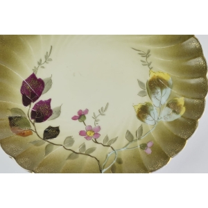 39848 BOHEMIA SECESJA RĘCZNIE MALOWANA PATERKADostępność 2 szt (3).jpg