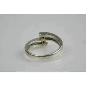40237 SREBRNY ELEGANCKI PIERŚCIONEK Z DWOMA OCZKAMI R. 18,5 WAGA 3,6 G (4).jpg