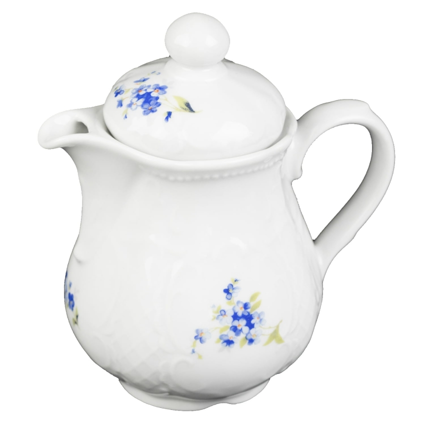 40464 SELTMANN SALZBURG ŚLICZNY DZBANUSZEK DO PARZENIA HERBATY RELIEFY I NIEZAPOMINAJKI (1).jpg