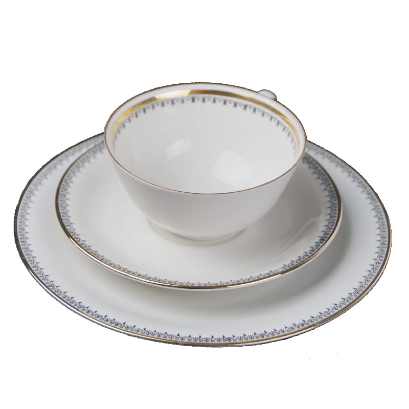 32708 O. SCHALLER ELEGANCKA ŚNIADANIÓWKA KOŚĆ SŁONIOWA I ZŁOCENIA I CZARNA BORDIURA.jpg