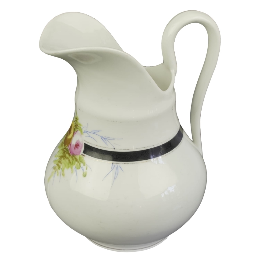 40691 BIEDERMEIER MLECZNIK RĘCZNIE MALOWANY DZBANEUSZEK OGROMNY MLECZNIK (1).jpg