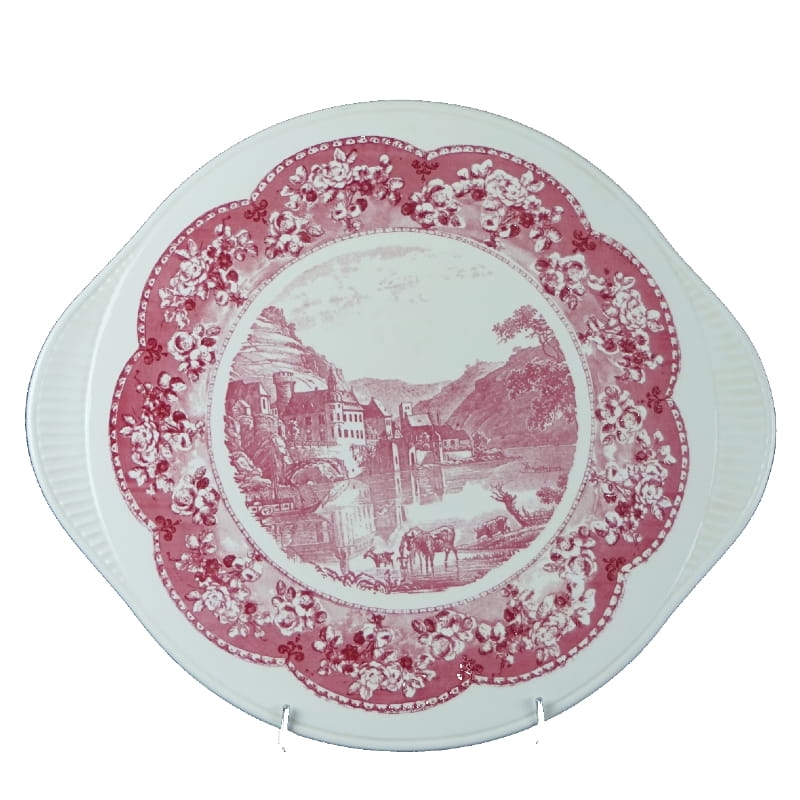 32923 GÜNSTADT KERAMIK PATERA Z USZAMI TORTOWNICA Z PEJZAŻEM.jpg