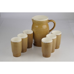 41235 CERAMICZNY ZESTAW DO WODY WINA SYGNOWANY 1+6 (9).jpg