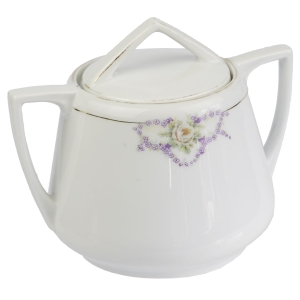 ŚLICZNA STARA CUKIERNICA GIRLANDY FIOŁKÓW I HERBACIANA RÓŻA (1)