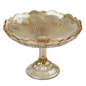 41374 CARNIVAL GLASS IRYZOWANA PATERA NA NODZE OWOCARKA REICH (1).jpg
