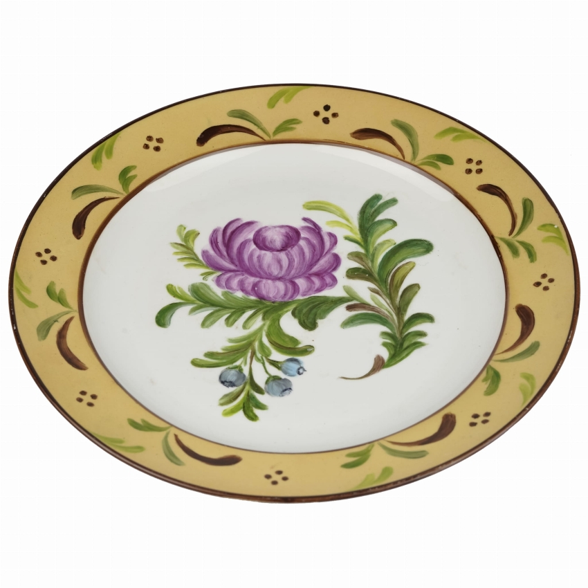 41608 FÜRSTENBERG PIĘKNA PATERA RĘCZNIE MALOWANA PIWONIA I JAGODY (1).jpg