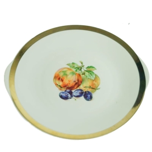 CHODOV ELEGANCKA OWOCOWA PATERA Z USZAMI JABŁKA I ŚLIWKI