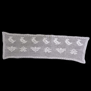 41820 SZYDEŁKO ZAZDROSTKA LAMBREKIN KACZUSZKI I KWIATY W BIELI 115 X 34 CM.jpg