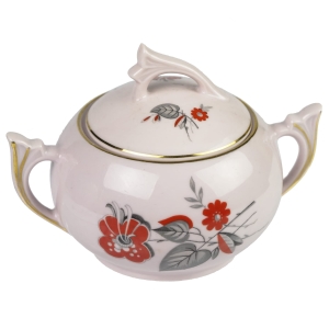 42141 ŚLICZNA CUKIERNICA Z RÓŻOWEJ PORCELANY ART-DECO (1).jpg