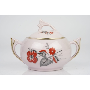 42141 ŚLICZNA CUKIERNICA Z RÓŻOWEJ PORCELANY ART-DECO (2).jpg