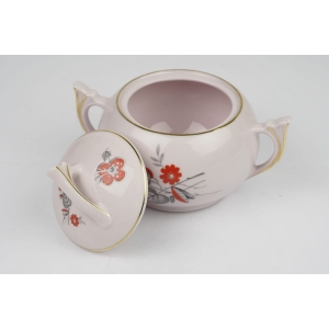 42141 ŚLICZNA CUKIERNICA Z RÓŻOWEJ PORCELANY ART-DECO (3).jpg