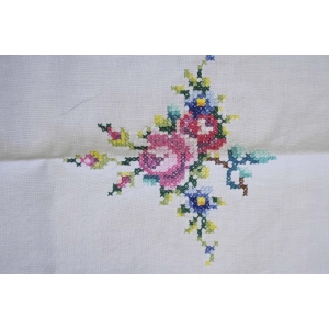 42650 PŁÓTNO PIĘKNY OBRUS HAFT KRZYŻYKOWY BARWNE KWIATY 84 x 81 CM (3).jpg