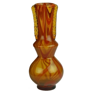 LAURA POLSKIE SZKŁO ARTYSTYCZNE BARDZO WYSOKI WAZON LATA 70-TE