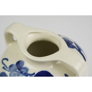 42970 KOŁOWŁOCŁAWEK WAZONIK Z USZAMI RĘCZNIE MALOWANE KOBALTOWE KWIATY (5).jpg