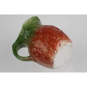 43045 TRUSKAWKA STARY MLECZNIK FIGURALNY RĘCZNIE MALOWANA TRUSKAWECZKA (4).jpg