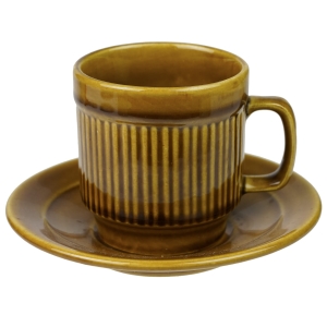 43385 KERA-VITRAL F. KULIK FLORA BURSZTYNOWA FILIŻANKA ZE SPODKIEM LATA 60-TE Dostępność4 kpl (1).jpg