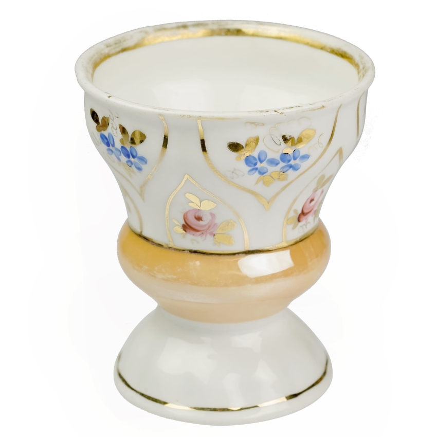43516 BIEDERMEIER PUCHAR KIELICH RĘCZNIE MALOWANY ZŁOCONY ŚLĄSK (1).jpg