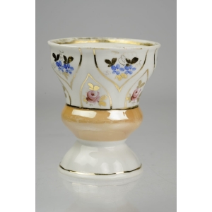 43516 BIEDERMEIER PUCHAR KIELICH RĘCZNIE MALOWANY ZŁOCONY ŚLĄSK (3).jpg