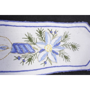 43562 BOŻE NARODZENIE SZARFA ŚRODEK STOŁU NIEBIESKIE HAFTY 110 X 7,5 CM (3).jpg