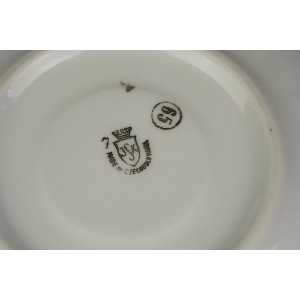 43632 STRUŽNA SZARA ŚLICZNOTKA FILIŻANKA ZE SPODKIEM ŻÓŁTO-ZŁOTE SZLACZKI (4).jpg