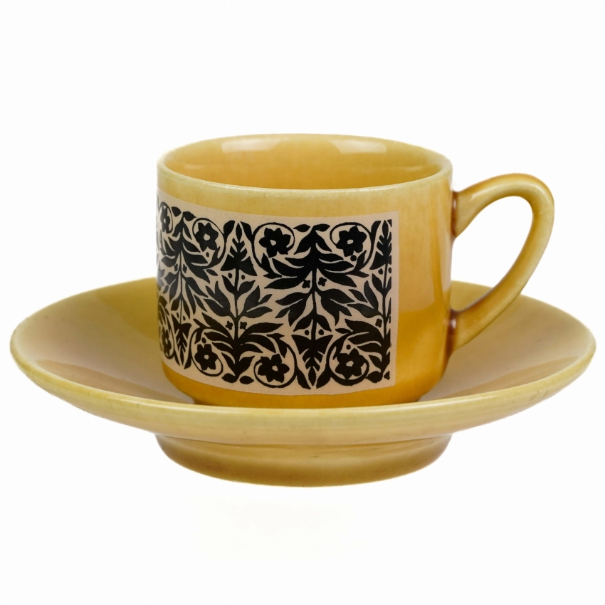 44101 DITMAR - URBACH ŻÓŁTA FILIŻANKA ZE SPODKIEM LATA 70-TE (1).jpg