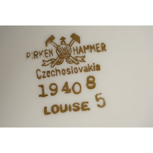 44193 PIRKENHAMMER J. JEŽEK LOUISE FILIŻANKA ZE SPODKIEM W ZIELENI I ZŁOCENIACH (7).jpg