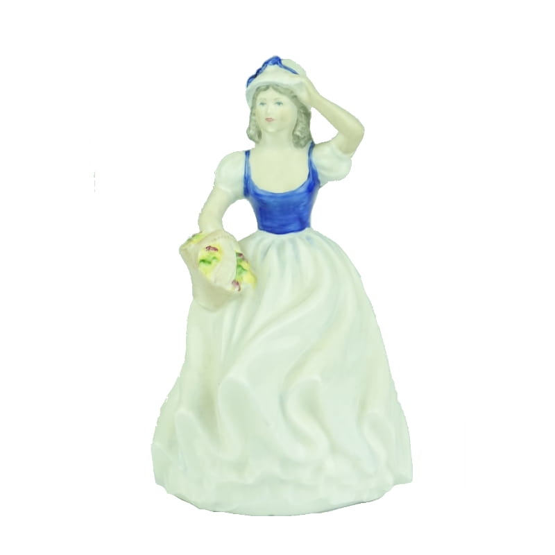 34995 COALPORT MAXINE ŚLICZNA FIGURKA NIEWIASTY Z KOSZEM KWIATÓW.jpg