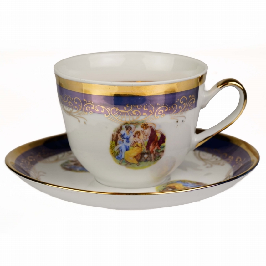 44223 CZESKA PORCELANA TRZY GRACJE FILIŻANKA ZE SPODKIEM (1).jpg