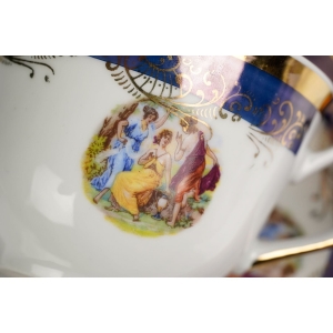 44223 CZESKA PORCELANA TRZY GRACJE FILIŻANKA ZE SPODKIEM (3).jpg