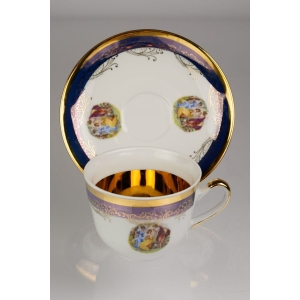 44223 CZESKA PORCELANA TRZY GRACJE FILIŻANKA ZE SPODKIEM (5).jpg