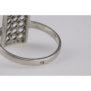 44489 SREBRNY PIERŚCIONEK Z NOWOCZESNA FORMA BEZ OCZKA R. 16,5 WAGA 2,1 G (4).jpg