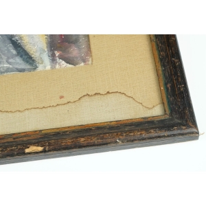 44561 RÉNE MARIE AKWARELA WIEŻA KOŚCIELNA 1949 ROK (2).jpg