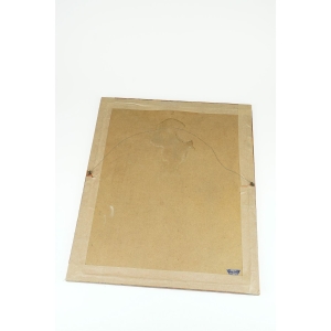 44561 RÉNE MARIE AKWARELA WIEŻA KOŚCIELNA 1949 ROK (5).jpg