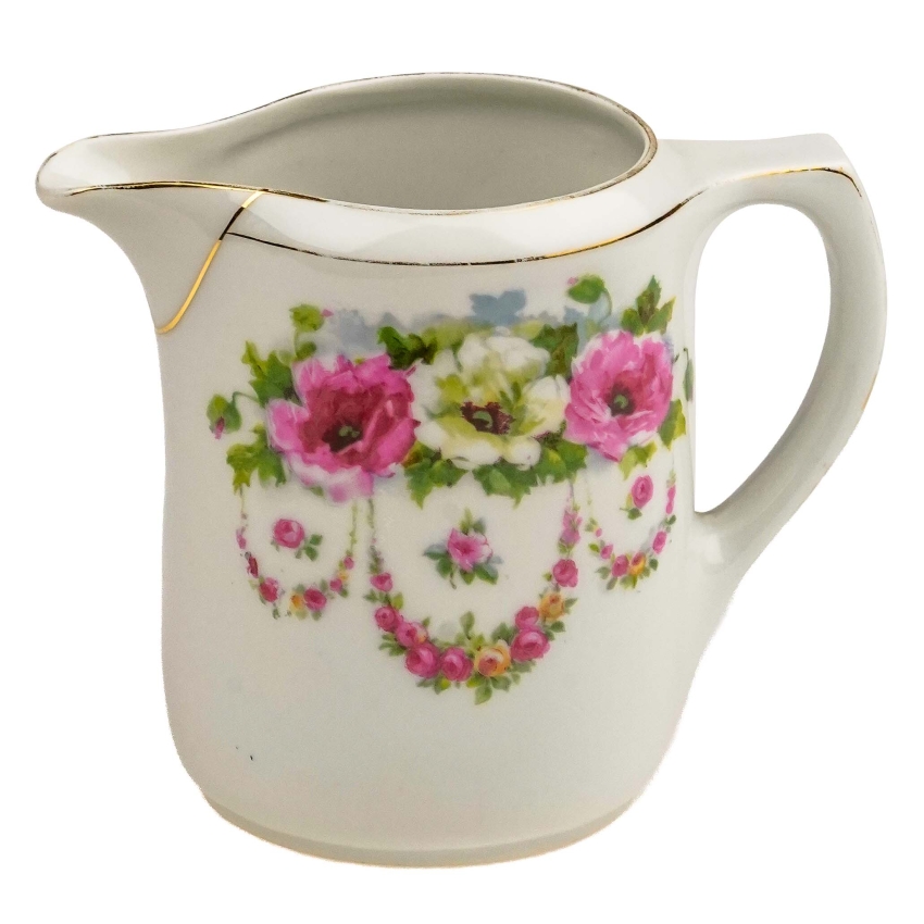 44680 STARA ŚLICZNA CUKIERNICA ART-DECO W ANEMONY I GIRLANDY RÓŻYCZEK (1).jpg