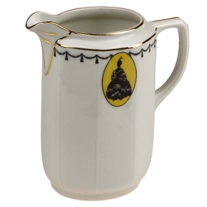 CHODAU ŚLICZNY MLECZNIK MEDALIONY Z DAMĄ I KAWALEREM