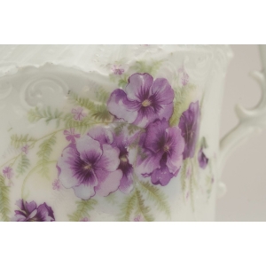 44737 SECESJA ŚLICZNA OKAZAŁA CUKIERNICA FIOLETOWE BRATKI (3).jpg