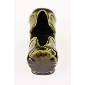 44891 ART NOUVEAU MAJOLIKA POJEMNIK NA WYKAŁACZKI W ZIELENI (6).jpg